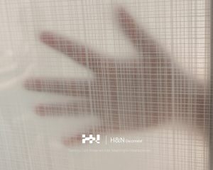 Custom wired glass partition
