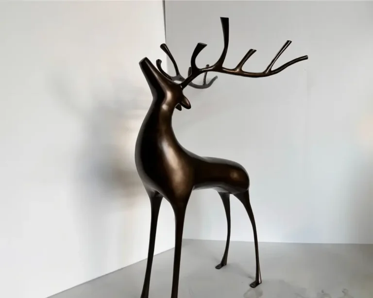 Custom Outdoor Deer Metal Sculpture Decor