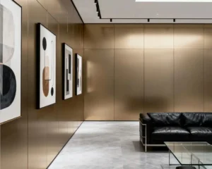 Hotel Lobby Wandbanner aus Blech