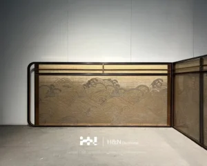 Wire Embedded Tempered Glass Room Separator