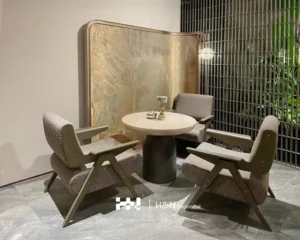 Wired Curved Tempered Glass Partition